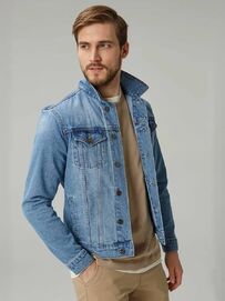 Фото 2 - Мужская джинсовая куртка MJCK035-4 