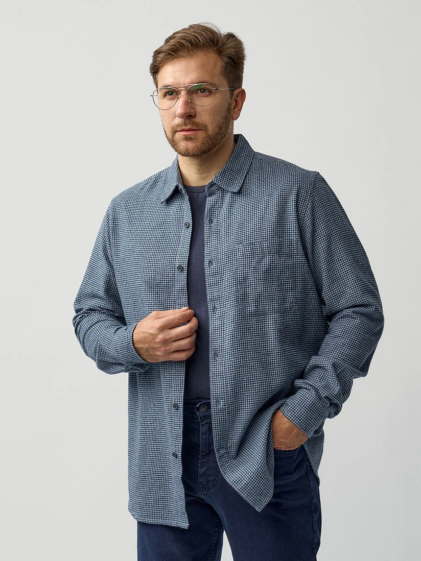 Фото 1 - Мужская рубашка, I-RLC154-1 