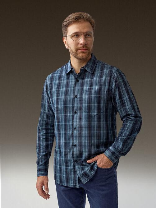 Фото 1 - Мужская рубашка, I-RLC158-1 