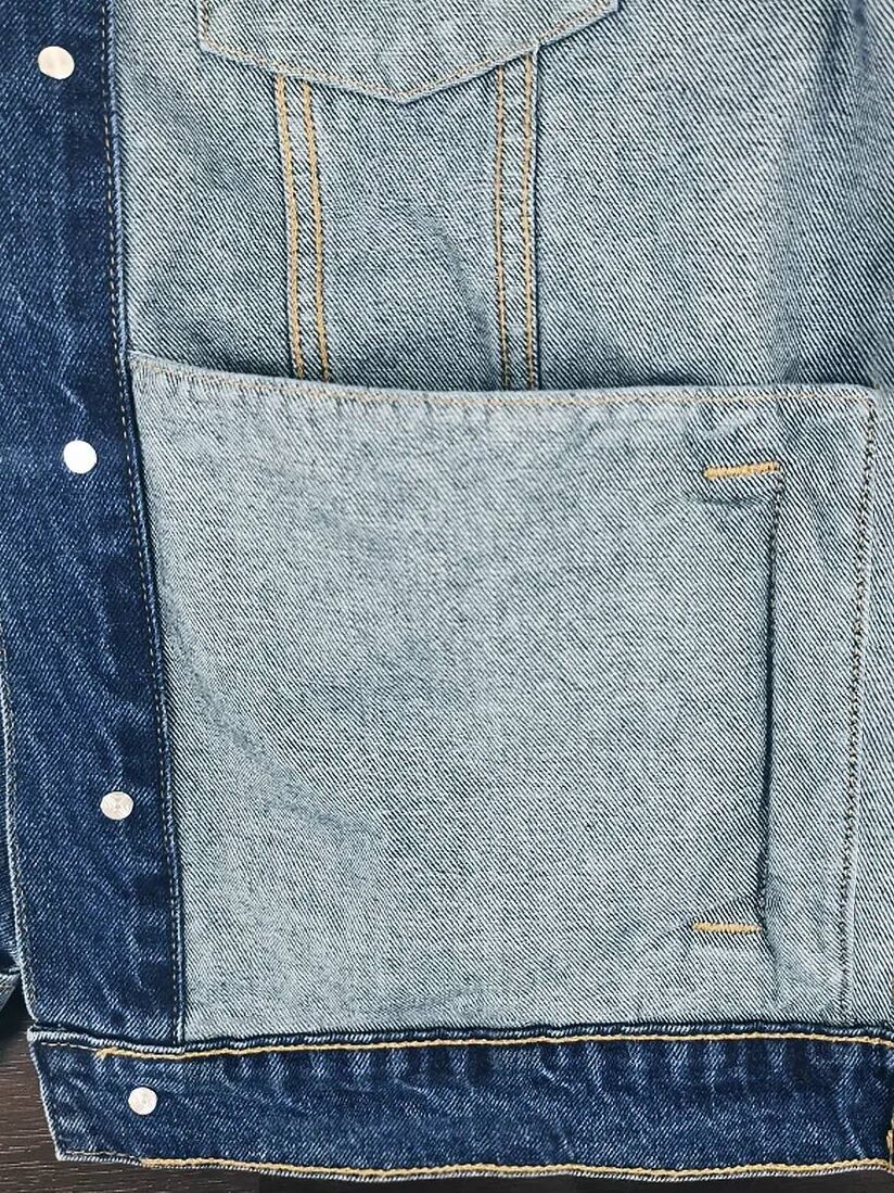 Фото 7 - Мужская джинсовая куртка MJCK035-2 