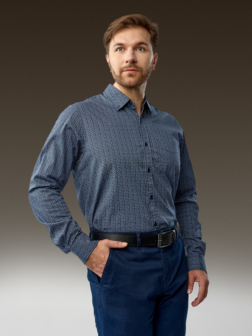 Фото 1 - Мужская рубашка, I-RLC164-2 