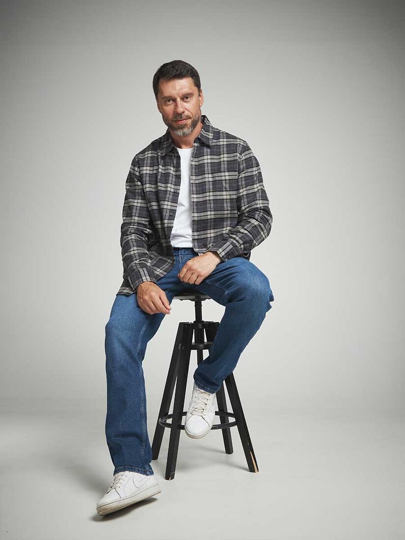 Фото 7 - Мужская рубашка I-RLC72-2 