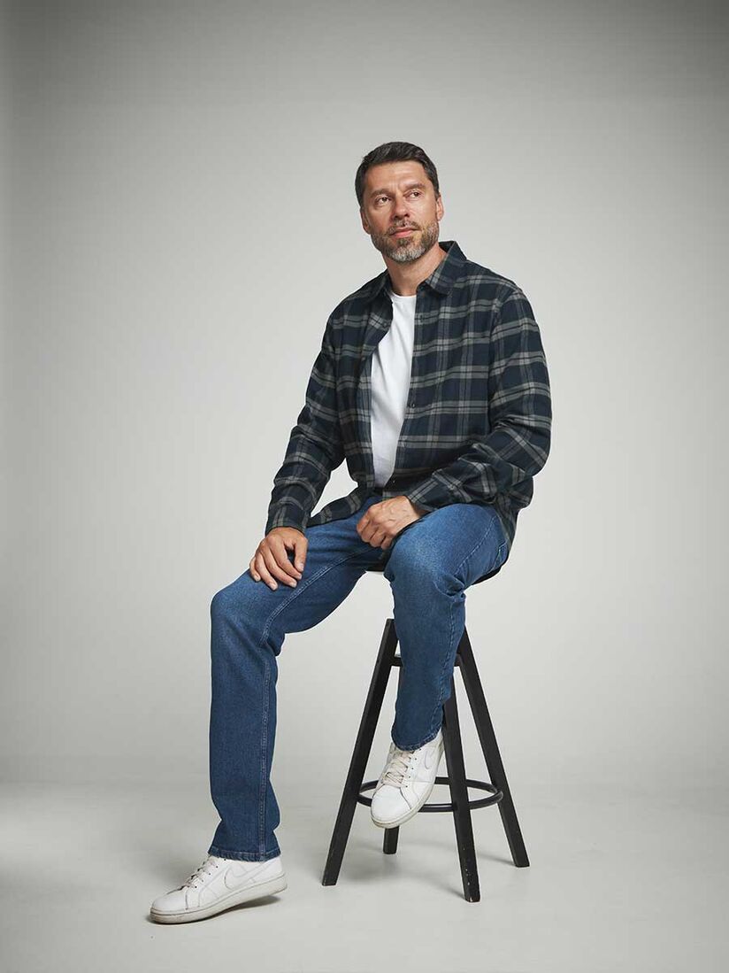 Фото 7 - Мужская рубашка I-RLC72-1 