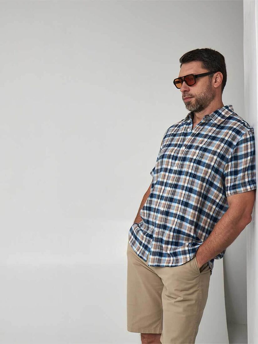 Фото 5 - Мужская рубашка I-RSC133-1 