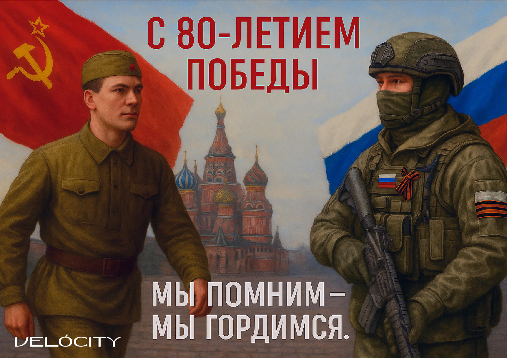 Поздравляем вас с 80-летием Великой Победы!
