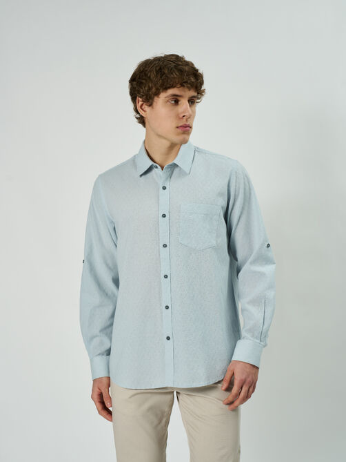 Фото 1 - Мужская рубашка, CL-RLC215-5 