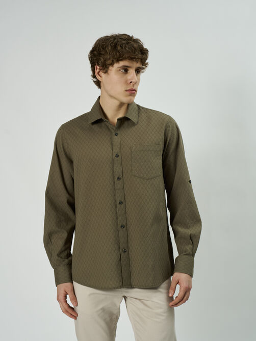 Фото 1 - Мужская рубашка, CL-RLC215-12 