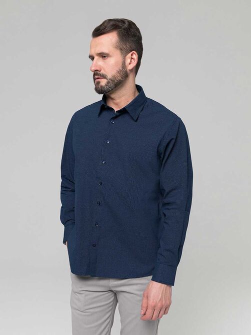 Фото 1 - Мужская рубашка I-RSCD08-3 