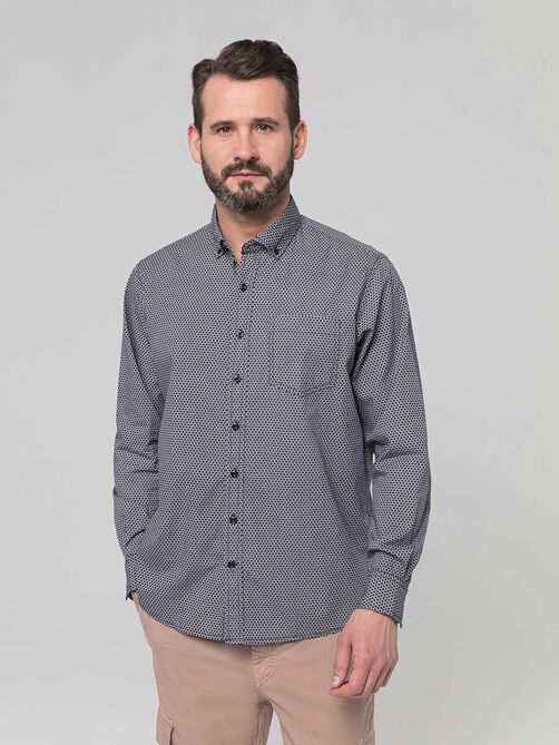 Фото 1 - Мужская рубашка I-RSCD05-3 