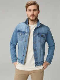 Фото 1 - Мужская джинсовая куртка MJCK035-4 