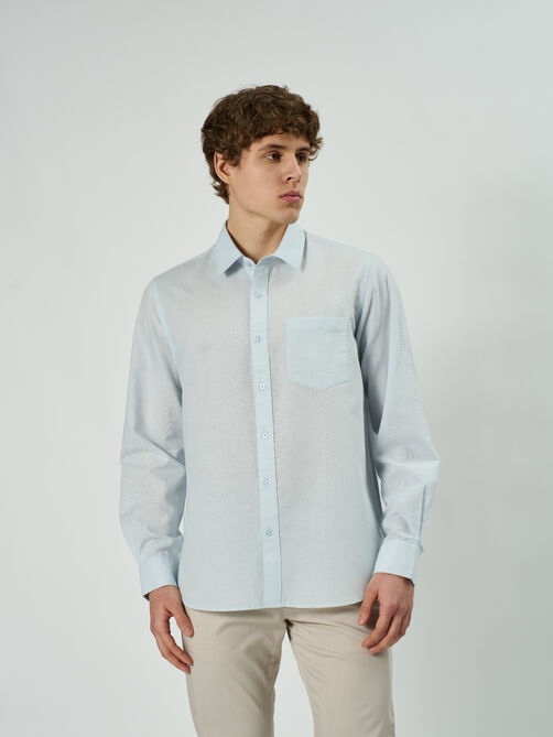 Фото 1 - Мужская рубашка, CL-RLCL217-5 