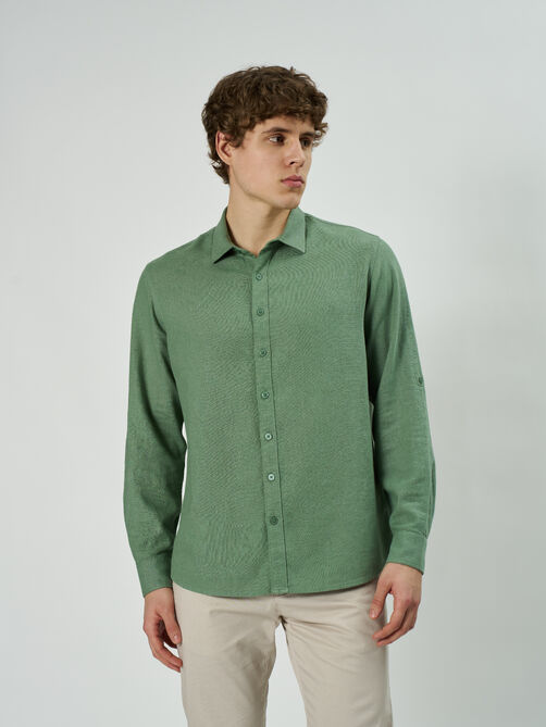 Фото 1 - Мужская рубашка PG-RLLR235-21, PG-RLLR235-21 