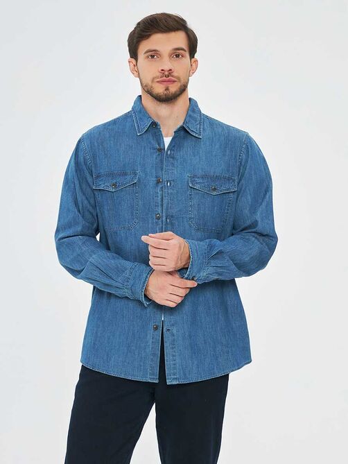 Фото 1 - Мужская рубашка I-RLD43-2 