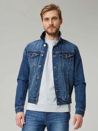 Фото 1 - Мужская джинсовая куртка MJCK035-2 