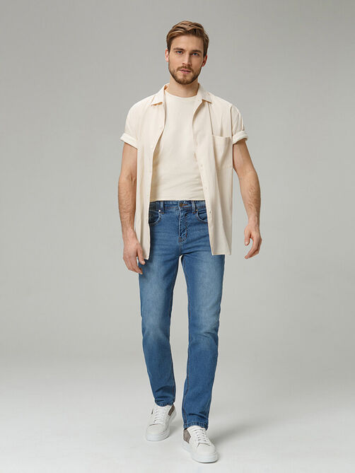 Фото 1 - Мужские брюки (джинсы) MJV032 