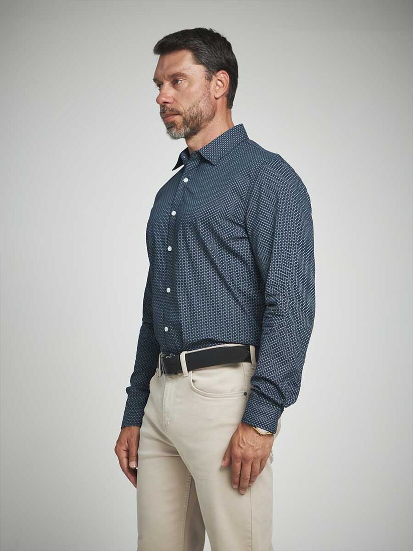 Фото 7 - Мужская рубашка I-RLC75-1 